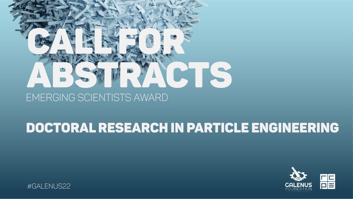 RCPE's tweet photo. Call for Abstracts
Present your work at the Galenus International Workshop here in Graz.

Submission Deadline: 30 May 2022
More info here: https://t.co/W3jqsIyTmx

#galenus22 #pharmaceuticals
#pharmaceuticalindustry #research
#particleengineering https://t.co/ivYuziKMZL