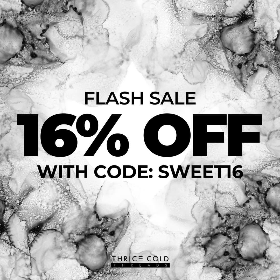 ThriceCold's tweet image. How sweet is it that Texas Tech Basketball is in the Sweet 16? Sweet enough to give everyone 16% OFF any order today! Code is valid until midnight ♥︎

Use promo code: SWEET16