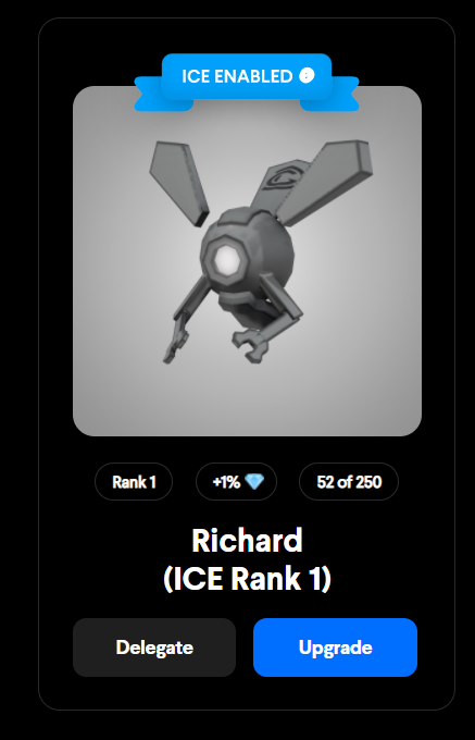 ChefWhoopie's tweet photo. Welcome home Richard. Officially a @DecentralGames ICE Poker wearable owner. He may only be 1% bonus, but this just gives me a reason to upgrade him ASAP! S/O to all the delegators who helped me get here @DGIce0types @BigBadReflex @benonenft @HermesICE_  @0x_Shinobi @thepiquebu https://t.co/CCQCDujFJK