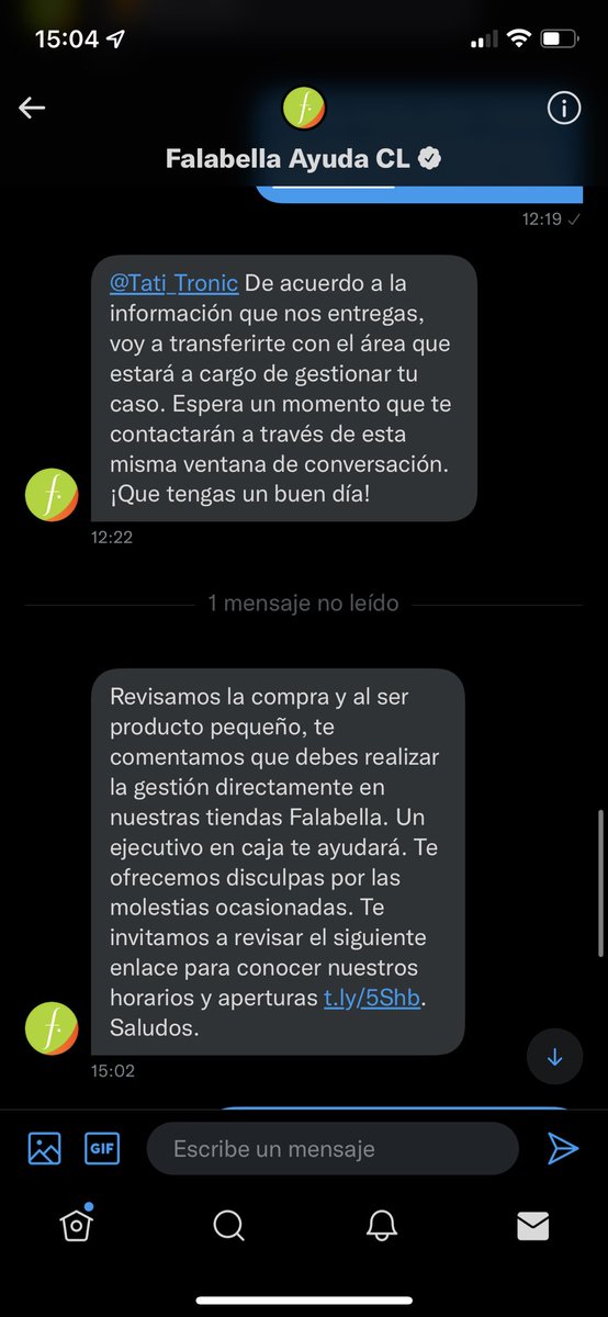 Tati_Tronic's tweet photo. @FalabellaAyuda Como siempre la misma respuesta! No asumen la responsabilidad de los errores que comenten sus colaboradores!!! Que latero y que mal servicio como siempre!!! https://t.co/HwQinDutoS
