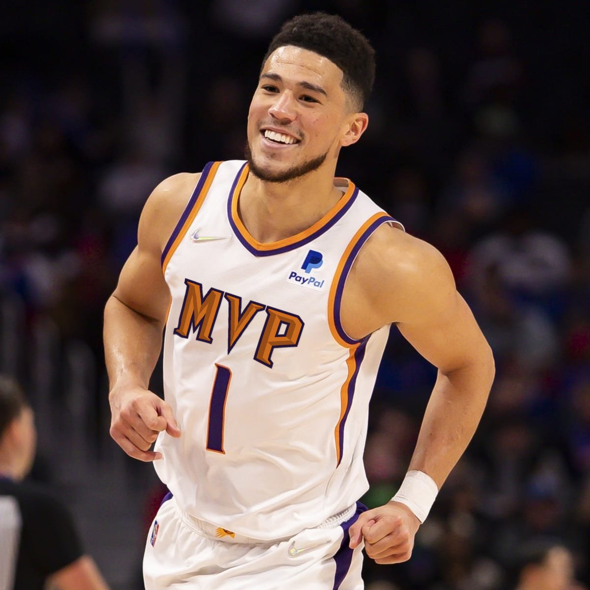 SunsUniTracker's tweet image. Devin Booker is the MVP.

If you agree, retweet this. For every 100 RTs I'll make the MVP bigger.