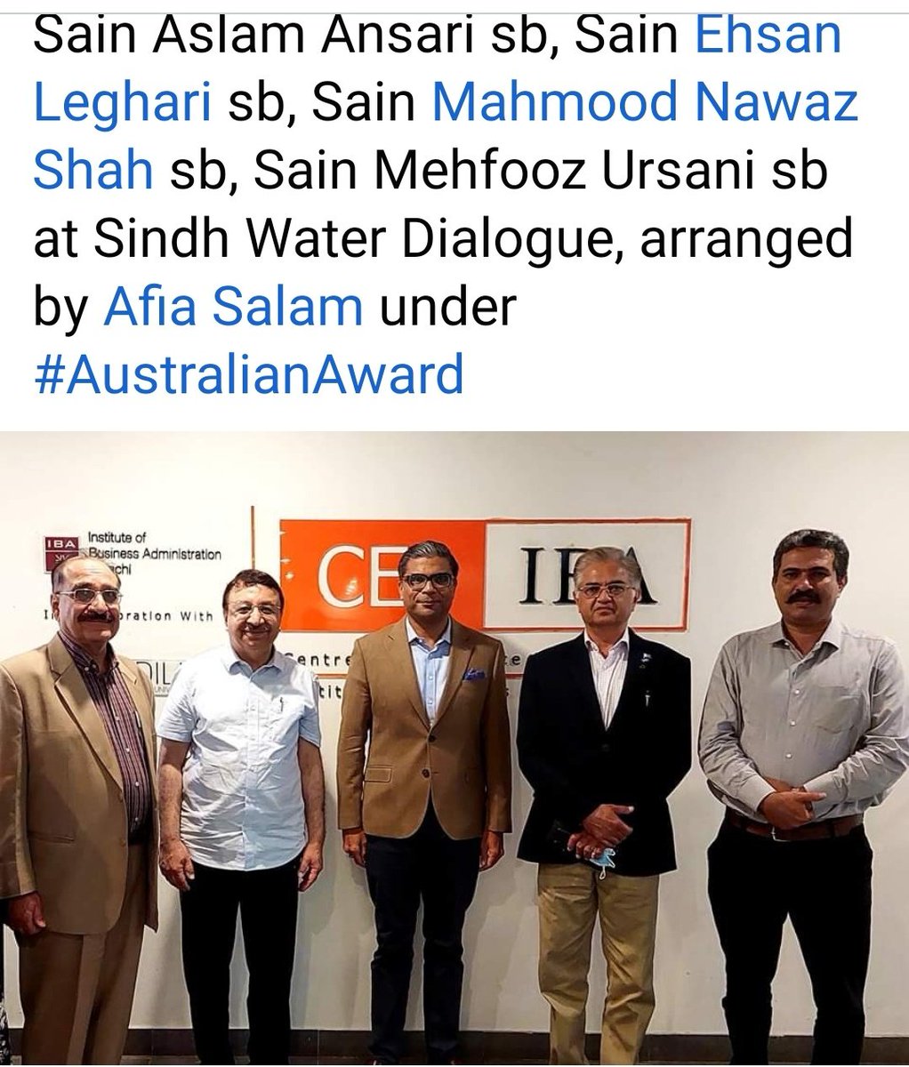 afiasalam's tweet photo. Thank you @AustraliaAwards -Pakistan for offering me #AlumniSmallgrants to hold "Free flowing Dialogue on #Sindhs #Water issues" as part of #WorldWaterDay2022. Humbled & honoured by the presence of water experts & friends from @HisaarF who collaborated. @AusHCPak @FaiziaZaidi https://t.co/LtFmThm3zn