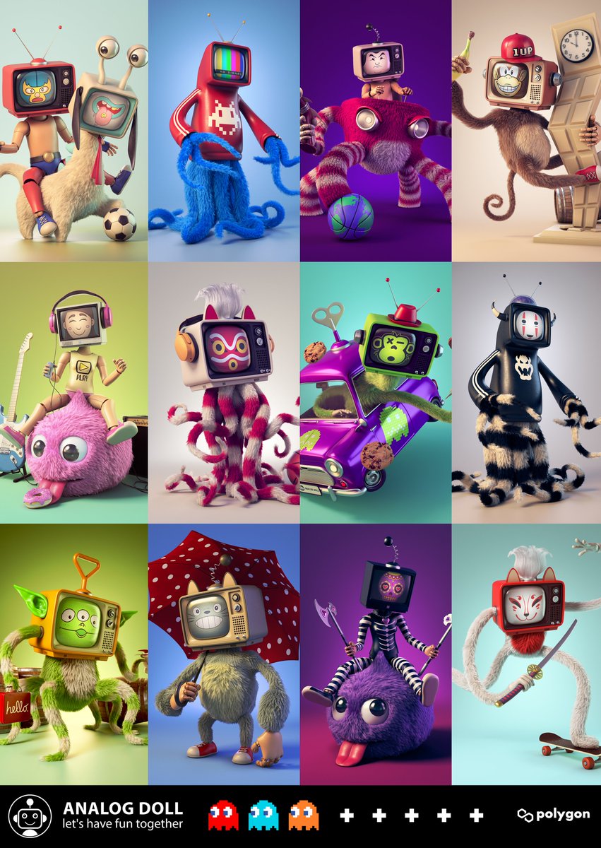 sunya119's tweet photo. Please come and visit "Analog Doll" collection, Then you will fall in love with these dolls!!! 📺🐻🐻🐻

https://t.co/lKS7gPIpe5

Join Discord : https://t.co/0xIbjCYeRZ

#NFT #NFTCommunity #NFTdrop #nftart #OpenSeaNTF #NFTartists #Polygon #NFTJPN https://t.co/ekuPIcXJrk