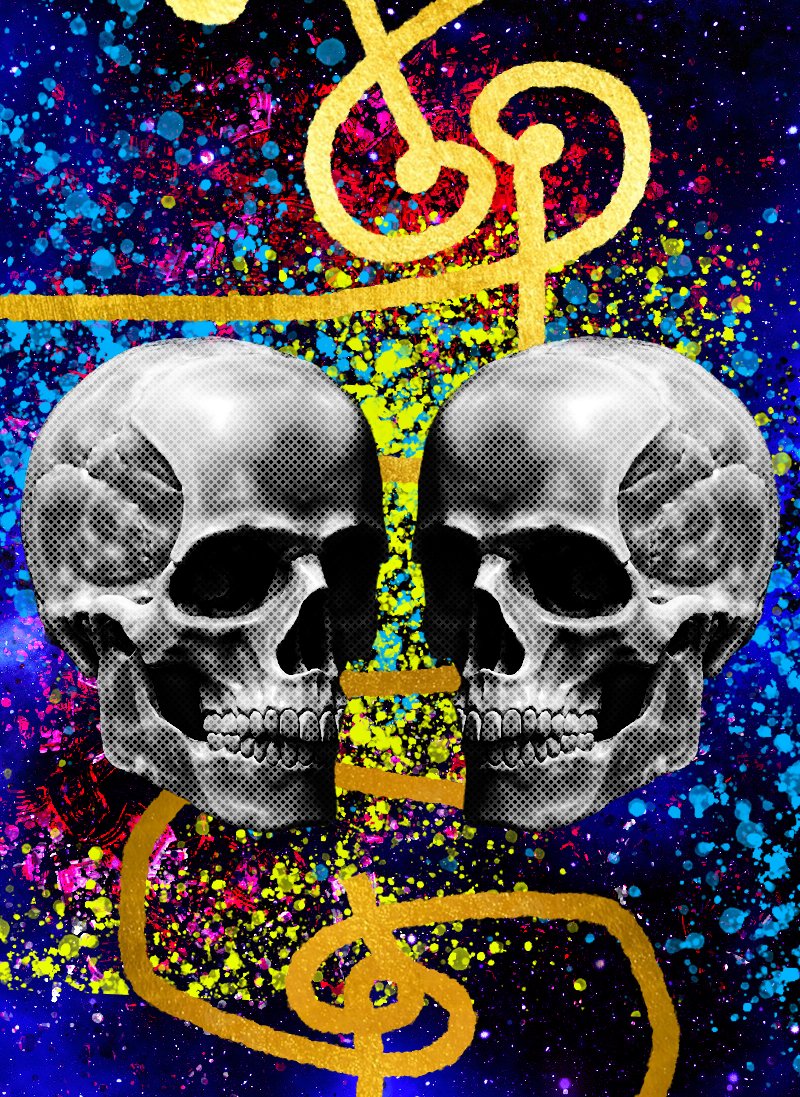 vibe_high101's tweet photo. @changerart My latest skull nft art, part of a collection. https://t.co/KW06m7ViHK