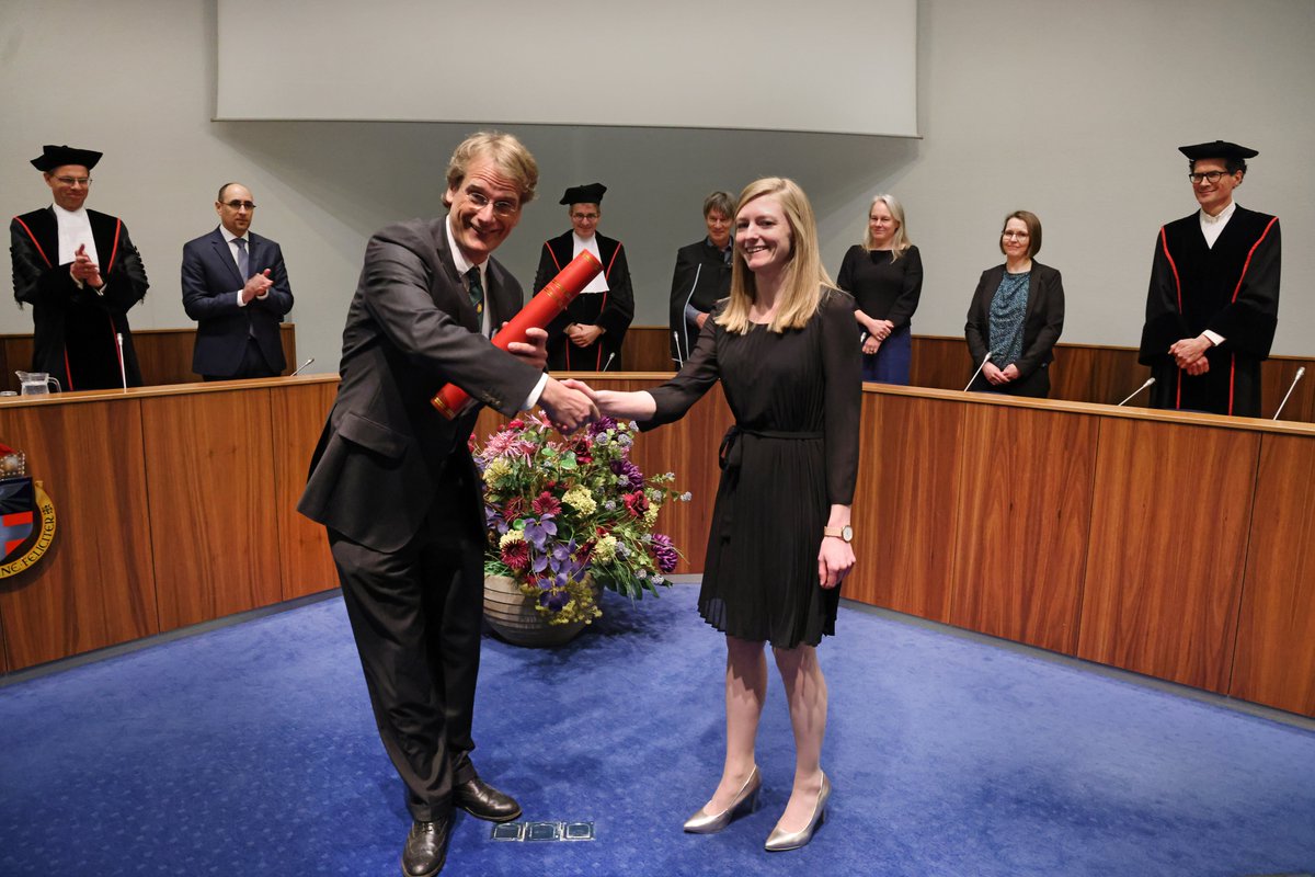 AnoukVerboven's tweet photo. Yesterday I obtained my PhD title!! It was an amazing day! Special thanks to my supervision team @pacthoen @naelnadif Bert de Vries, the opposition, my paranymphs, and the support of the @KdVSFoundation! https://t.co/1ukE5cMVvw
