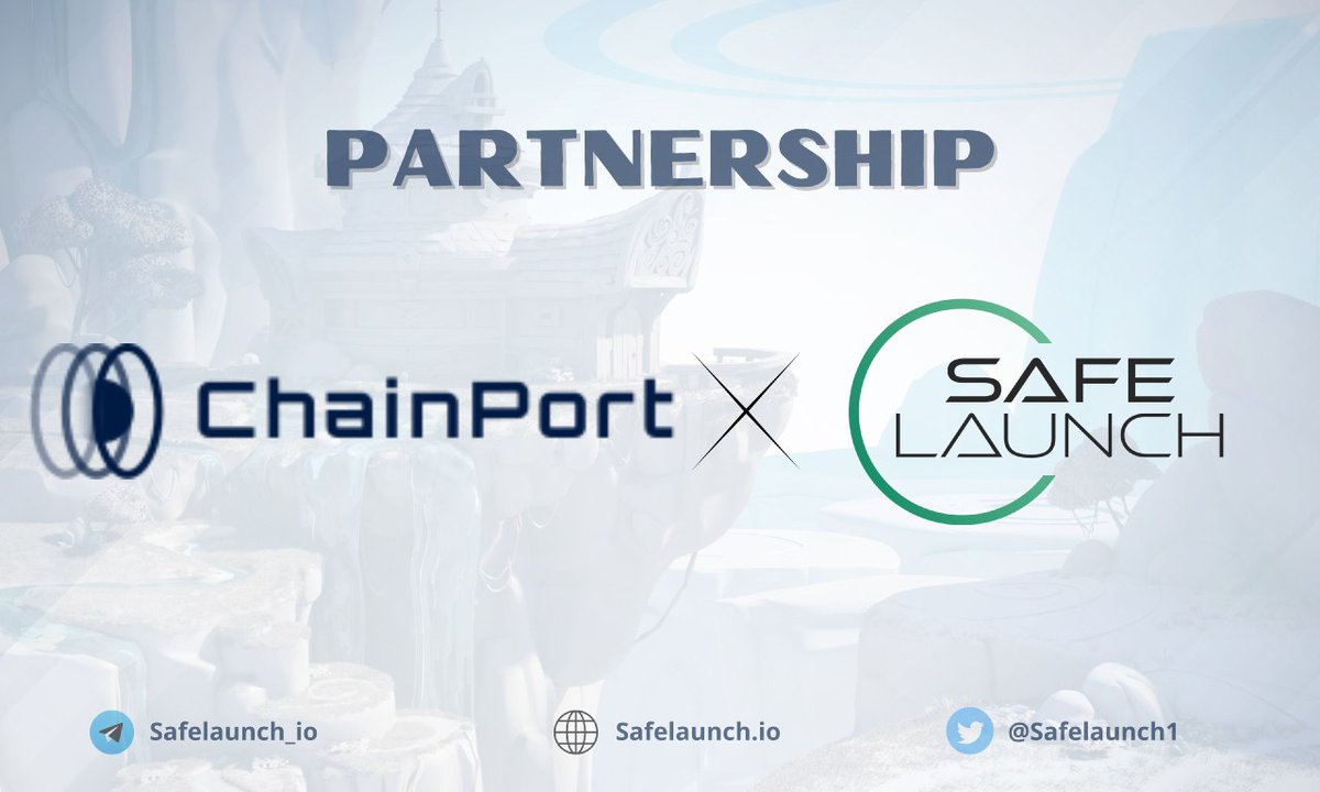 🚨 #ChainPort is having a #Sale on #SafeLaunch 🚨

🌉 <a href="/chain_port/">ChainPort</a> is the next-gen hard security cross-chain bridge 

👉 Gleam Contest: gleam.io/90aUk/safelaun…

⏰ #Sale starts: March 27th, 1:00 PM UTC.

👉 safelaunch.io/deals/