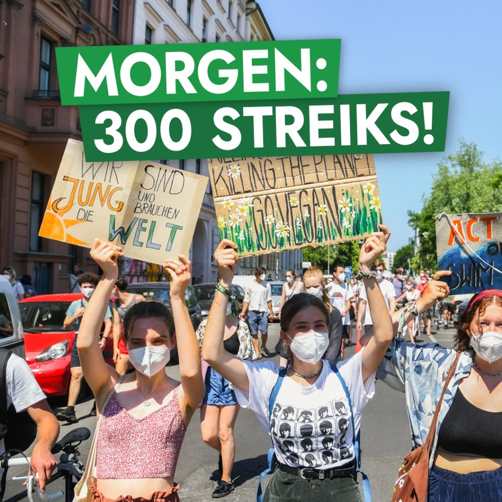 An über 300 Orten in Deutschland wird morgen gestreikt 🔥

Auch bei uns geht es auf die Straße. Um 14:30 Uhr in Marienberg auf dem Markt ‼️

Wir freuen uns auf euch 💚💚💚