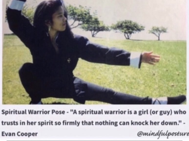 MindfulPosture's tweet photo. Clear mind,Peaceful heart: A spiritual warrior is someone who trusts in their spiritβ¦nothing could knock them down (on the inside). #EvanCooper
π΅ Drinking tea (the taste of #Zen)was my daily ritual (to this day) during my
#martialarts training.π€
#Grit https://t.co/lIGcOBgKFd