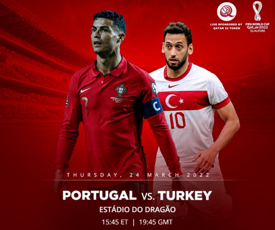 🔴 LIVE soon
⚽️ Qatar 22 Token (QTR22)  is attending Portugal🇵🇹 VS Turkey🇹🇷 game for FiFA World Cup 2022 of Qatar 

⭐️ pancakeswap.finance/swap?outputCur…

#cryptocurrency #crypto #cryptoart #loveyourself #trading #traditionalart #binance #btc #bnb #ethereum #Bitcoin #FIFA22 #FIFAWorldCup