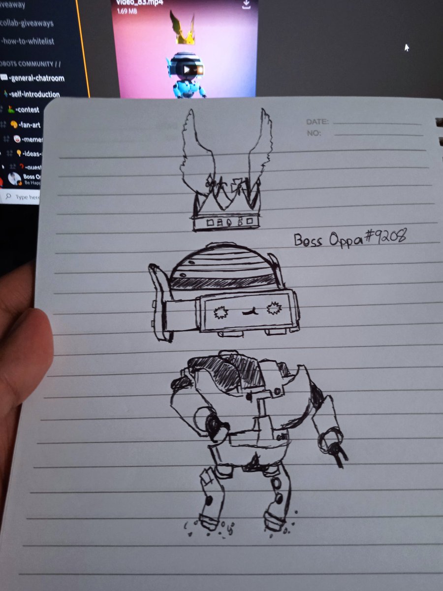 OppaBosss's tweet photo. Just drew a fast fan art of @BobotsNFT #fanart #oppasupremacy #bossoppa https://t.co/6b8lFWLMOG
