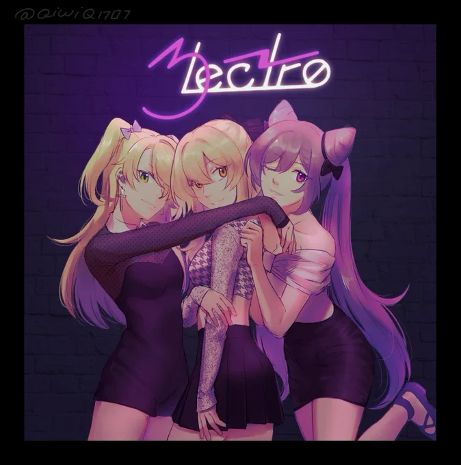 Meet the new girl group "3lectro"!⚡️⚡️⚡️

#fischl #lumine #keqing #LisaMinci  #beidou #kujousara  #RaidenEi #yaemiko #GenshinImpact #原神 