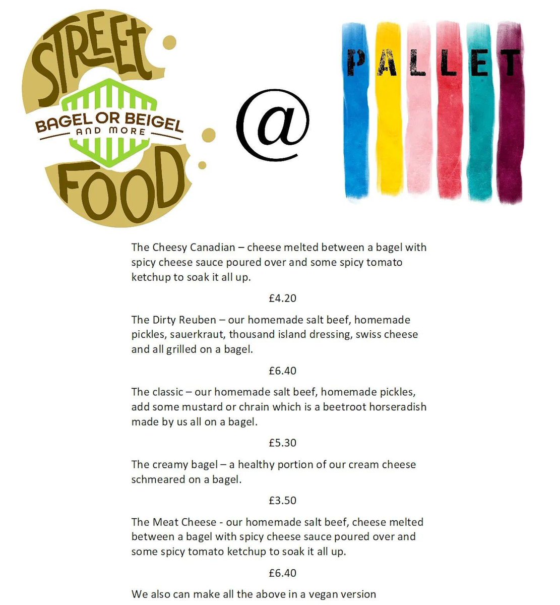 Avi from Bagel or Beigel will be at The Old Fox Yard NEXT FRIDAY🦊

Friday 1st April 5:30PM-9:30PM (while stocks last!)
@bagelorbeigel 

Bring your food inside and enjoy with a local beverage😍 Or take a drink outside and eat your food on our outside furniture.