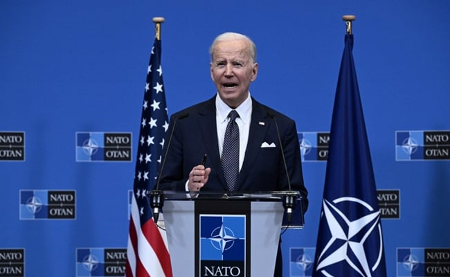 ndtv's tweet photo. #UkraineRussiaWar | NATO Will Respond If Russia Uses Chemical Weapons In Ukraine: Biden https://t.co/MKR3ZRIo7W https://t.co/dpbOh2NeUA