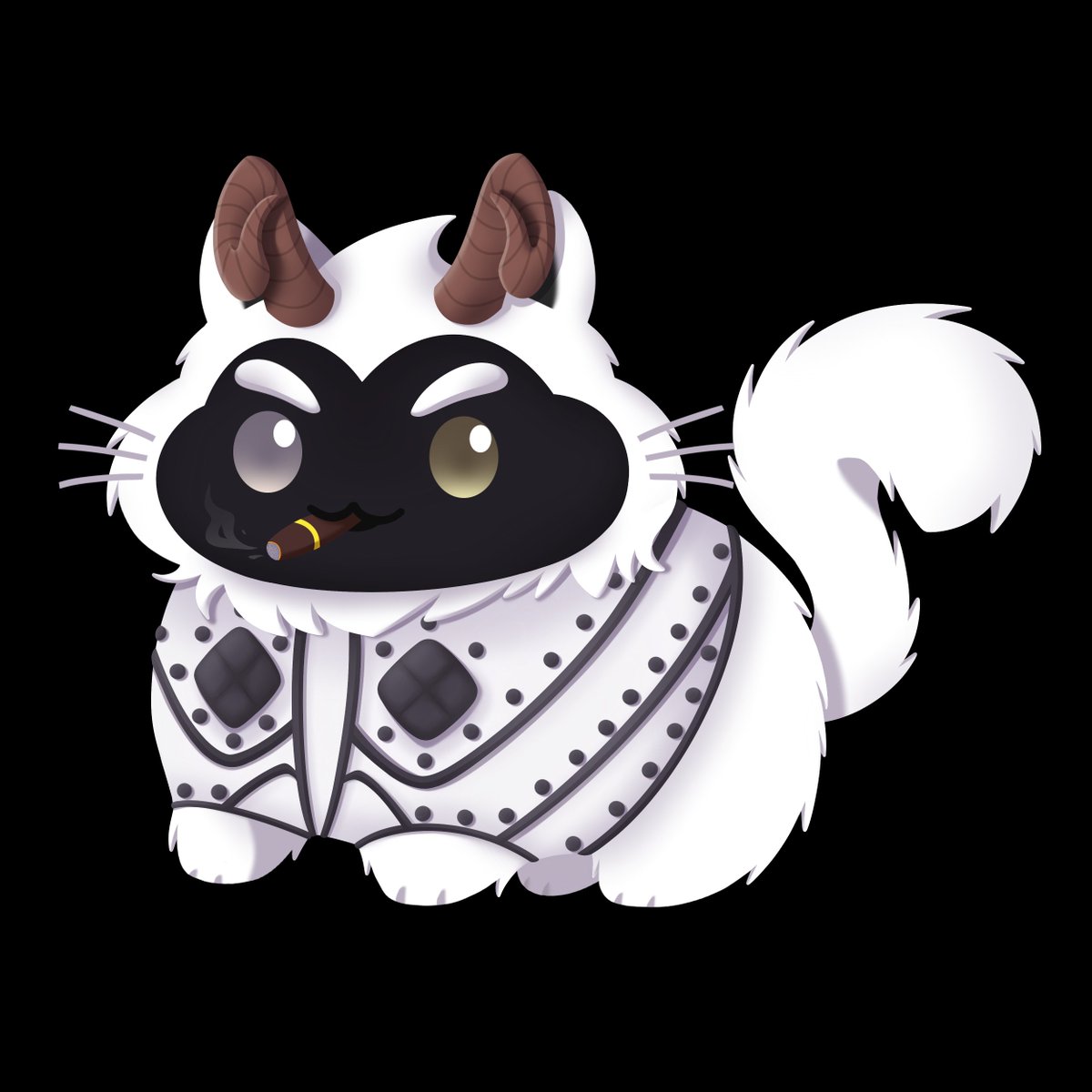 As usual (because she's that awesome), just have to throw another shout out to <a href="/catlady_jane/">jane 𓃠𓃠𓃠𓃠𓃠</a> of <a href="/ChonkSocietyNFT/">Chonk Society</a> for my awesome new chonk. <3