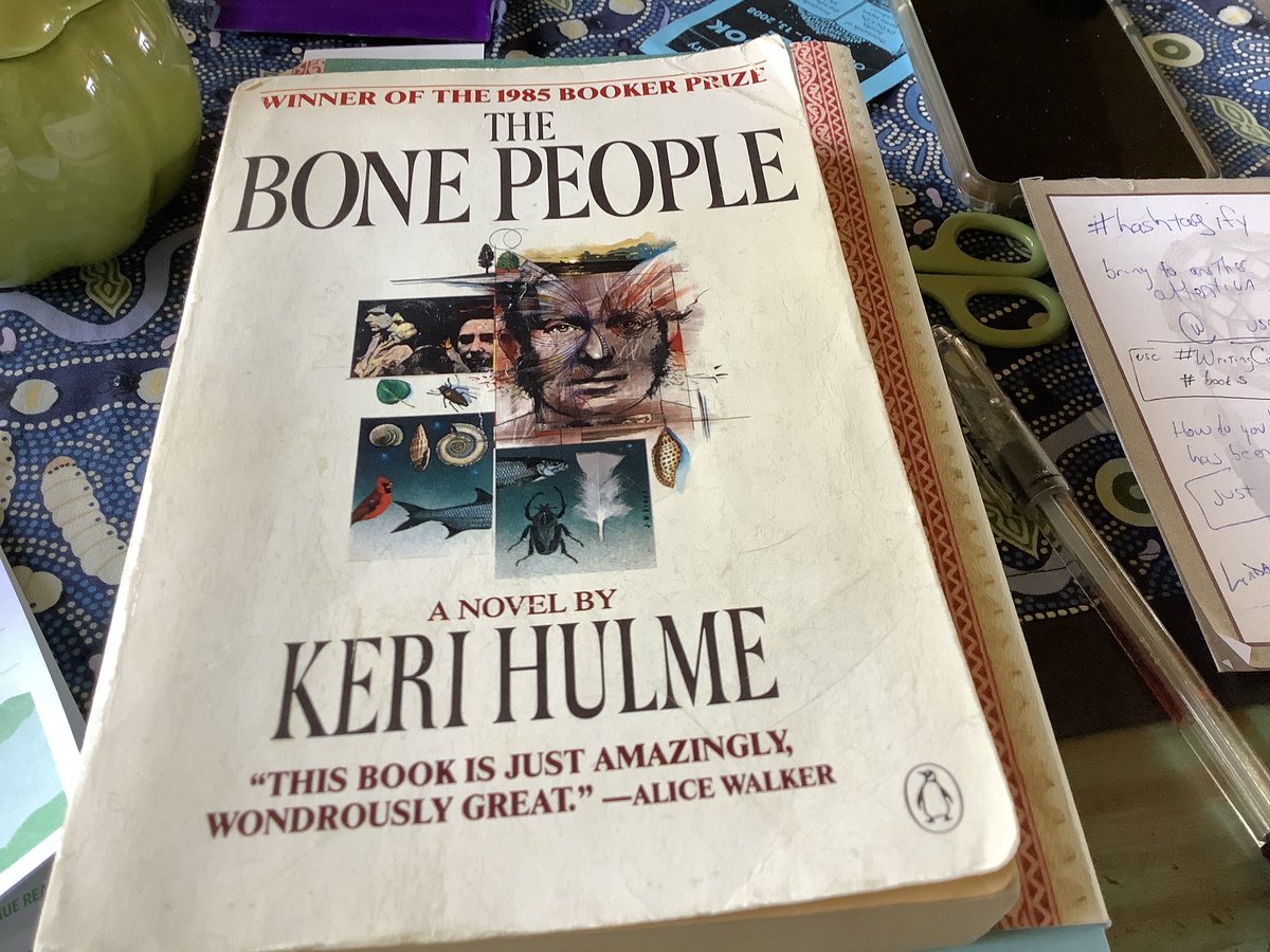 I am once again shattered by The Bone People by Keri Hulme. It won the 1985 Booker Prize and every decade or so I read it again. It changed how I see the world. #WritingCommunity #books