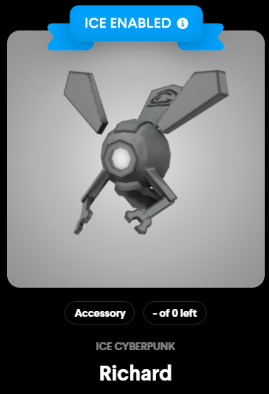 PenneRich's tweet image. Easy decision which #NFT #Wearable to mint when @DecentralGames #ICEPoker names it after you