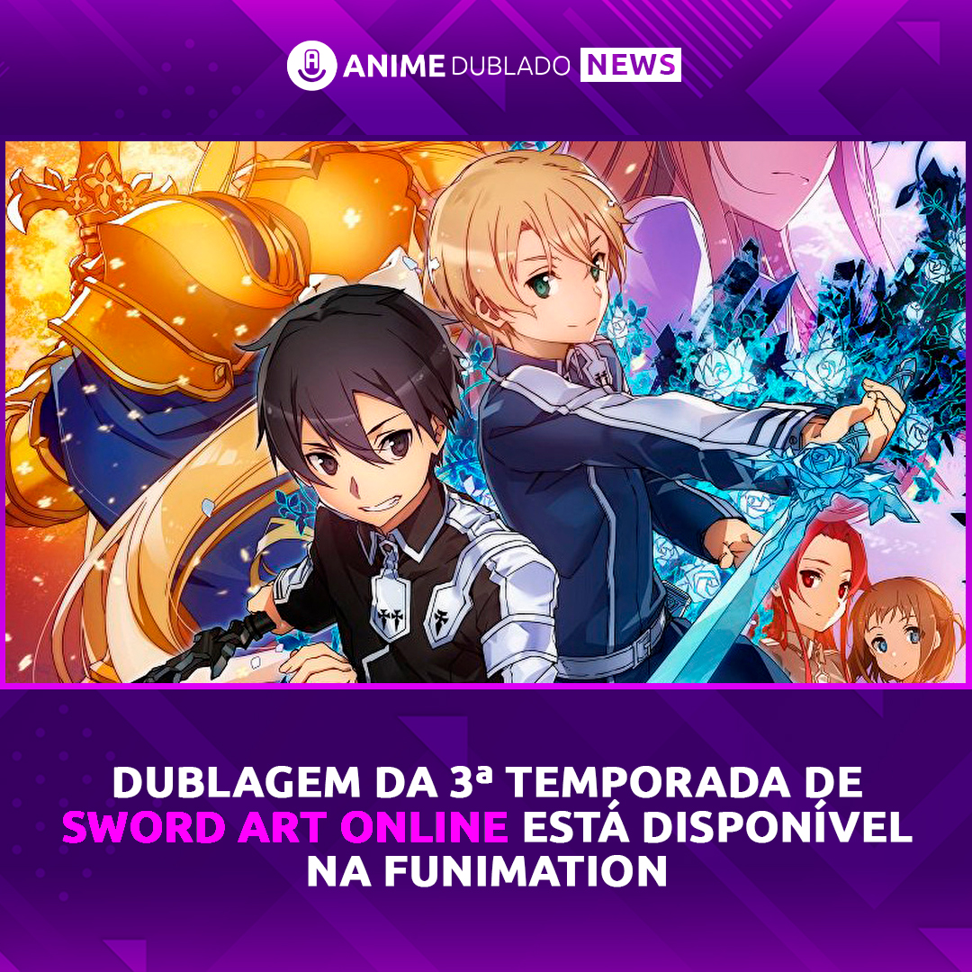 Anime Dublado on X: Dublagem de Alicization, a 3ª temporada de