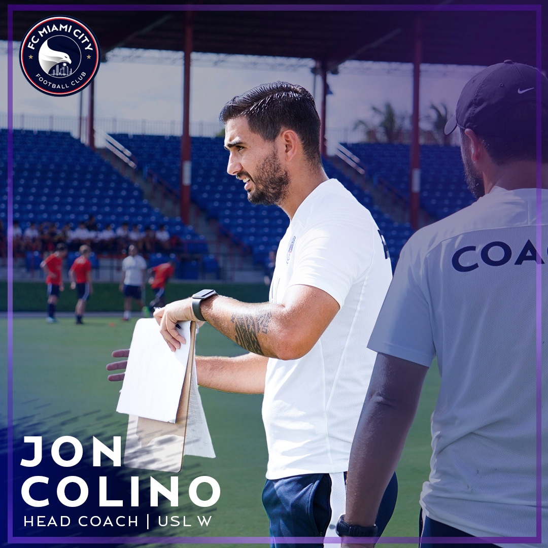 🟣 FC Miami City’s first-ever USL W Head Coach! ⁠
⁠
Jon Colino, a former FC Miami City player, will take the reins of the first-ever FC Miami City women’s team for the 2022 inaugural season.⁠

#FCMC #FCMiamiCity #WeAreMiami #Miami #USL #USLW #USLWLeague #Inauguralmember
