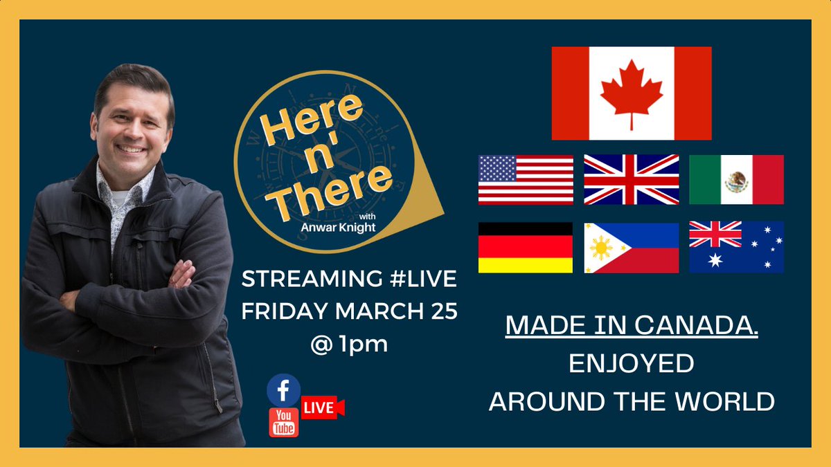 AnwarKnight's tweet photo. It has become a welcomed distraction, a weekly dose of #forecast and #fun.   A chance to share a laugh, explore something new and interact in real-time.  Join me for episode 50 of #hereNthere streaming #live #Fridays @ 1pm.  
Facebook and YouTube
https://t.co/Jai7v19erN https://t.co/G6iyV5882A