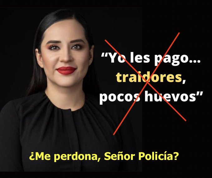 luisghernan's tweet photo. La ex alcaldesa @SandraCuevas_ 
va a PEDIR PERDÓN a los policías 
que agredió y humilló
porque quiere librarse del proceso penal en su contra

¿No que era persecución política de @Claudiashein ? https://t.co/Xyyr2BBamC