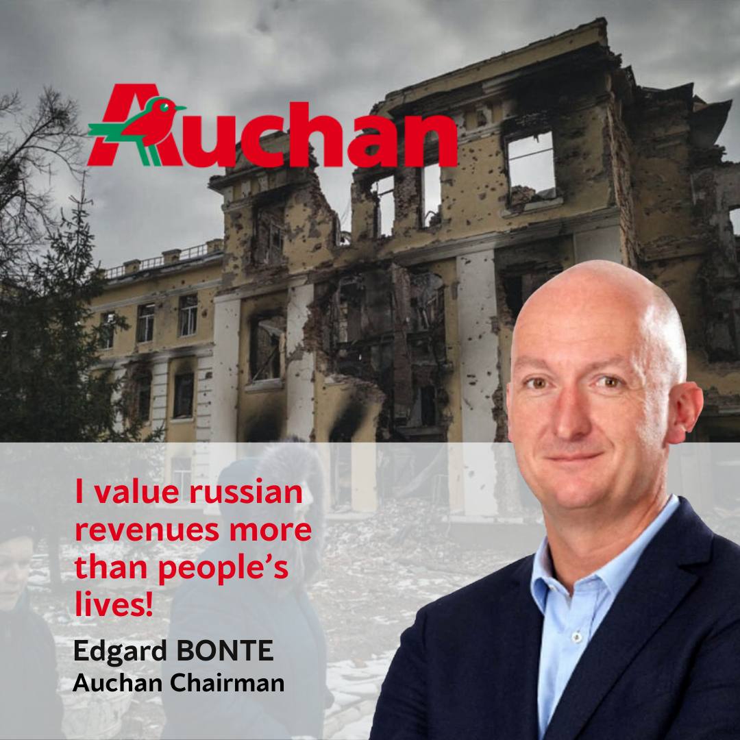 acrasun's tweet photo. @dafortin @LesEchosWeekEnd Ukrainians ask you to stop cooperation with companies that continue to finance the invaders. Help us save our children and our homes. It is in your power to strengthen the economic blockade of fascist Russia. https://t.co/2UXaVvlG5T
