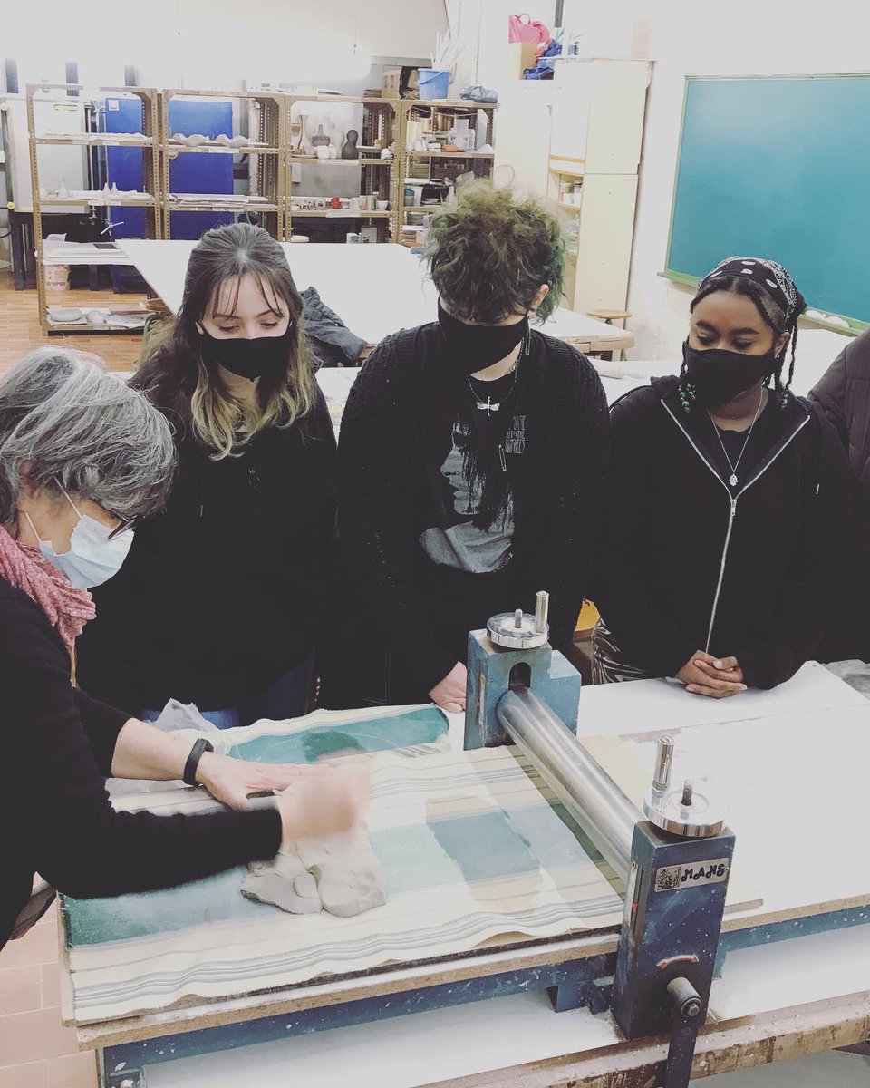 LCCCMJ's tweet photo. Getting creative with ceramics @EartVic on our #Erasmus trip to Catalunya. https://t.co/TwyQe3BoLt