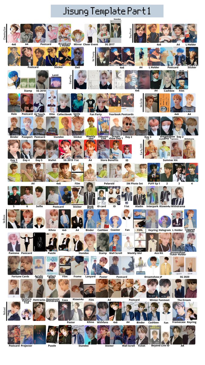 It's happening. Nct Jisung Photocard/Merch Wishlist/Template