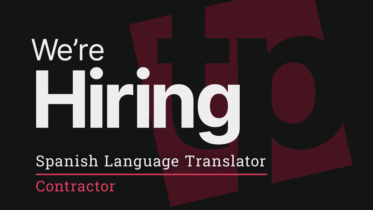We are #contracting a #spanishtranslator for an important #languagelearning project. Please #applynow at: tpsolutions.bamboohr.com/jobs/view.php?… 
#language #spanishlanguage #translatorjobs #traininganddevelopment #contractwork #hiringimmediately #Spanish #remotejobs #contractor