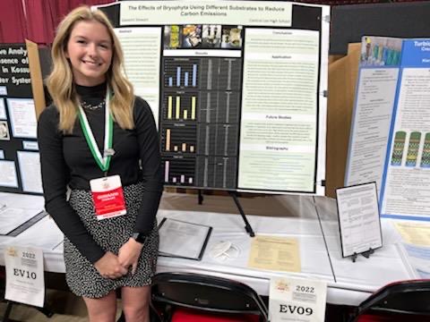 Senior judging during the Iowa State Science Fair in Hilton coliseum, Des Moines, IA