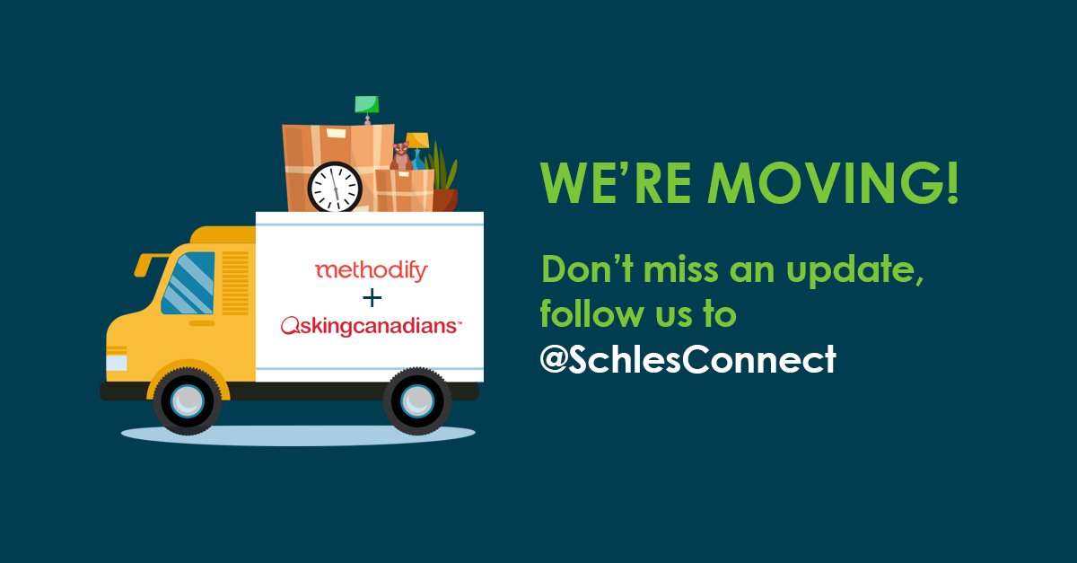 We're moving! Follow us to our new home at @SchlesConnect for future Methodify &amp; AskingCanadians related news or updates!
