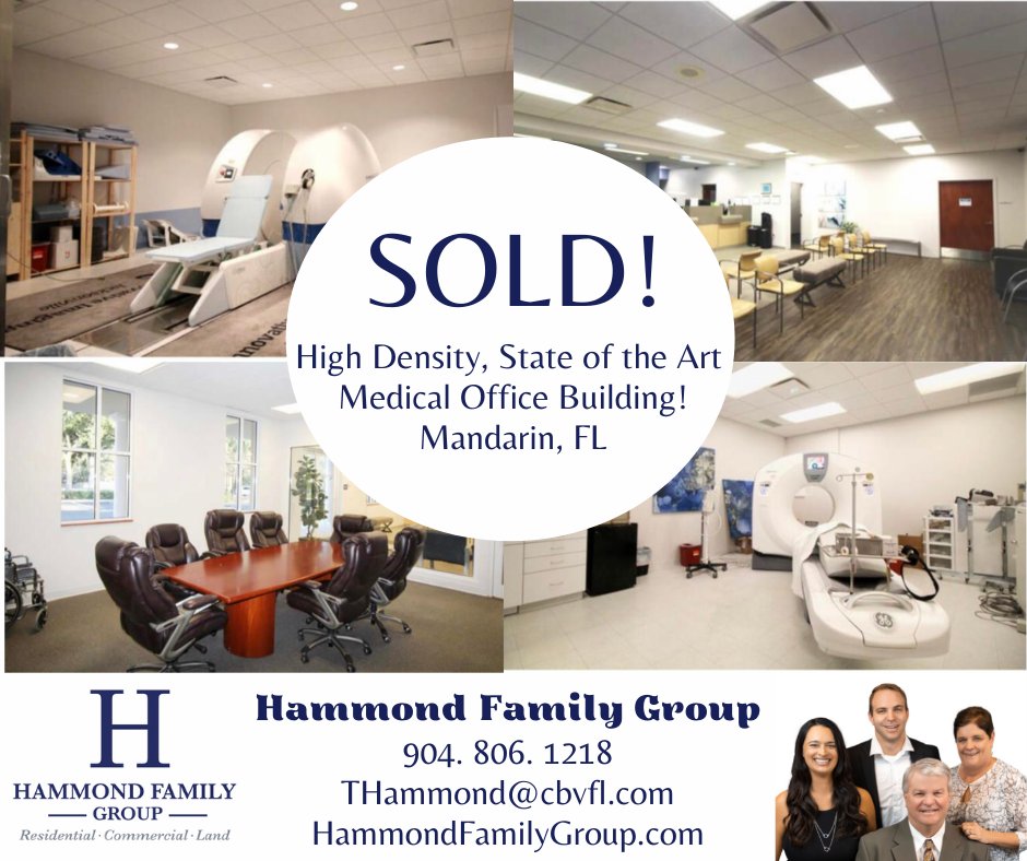 SOLD!

We recently helped an investor close on a state of the art medical office building within a very high density area in Mandarin, FL!

#hammondfamilygroup #commercialrealestate #floridacommercialrealestate #floridainvesting #mandarinrealestate