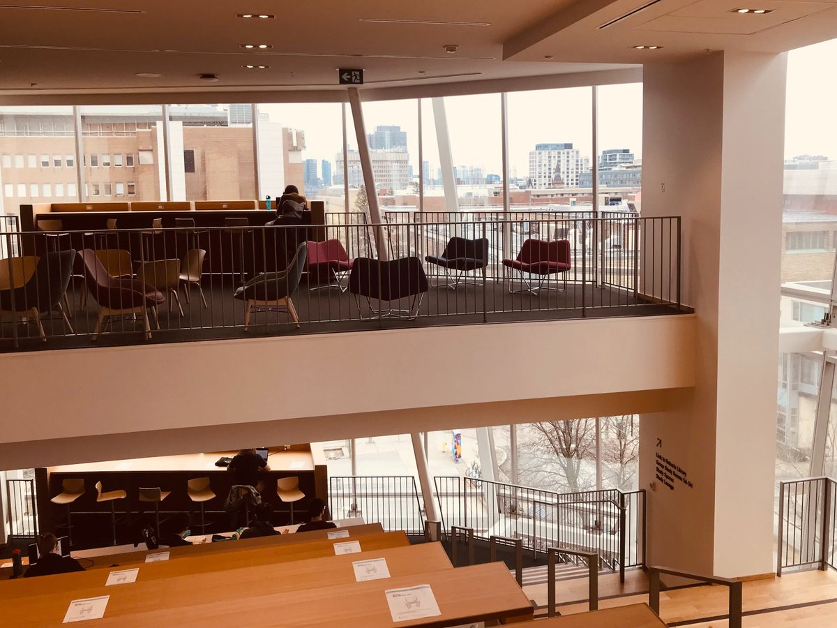IT4Learning's tweet image. Toured the new U of T Robarts Common that opened today. Five-story extension adds 1,200 new student work and study spaces to the library. Great tech infrastructure, including in the group study spaces.  @UofT_Teaching @ITSUofT