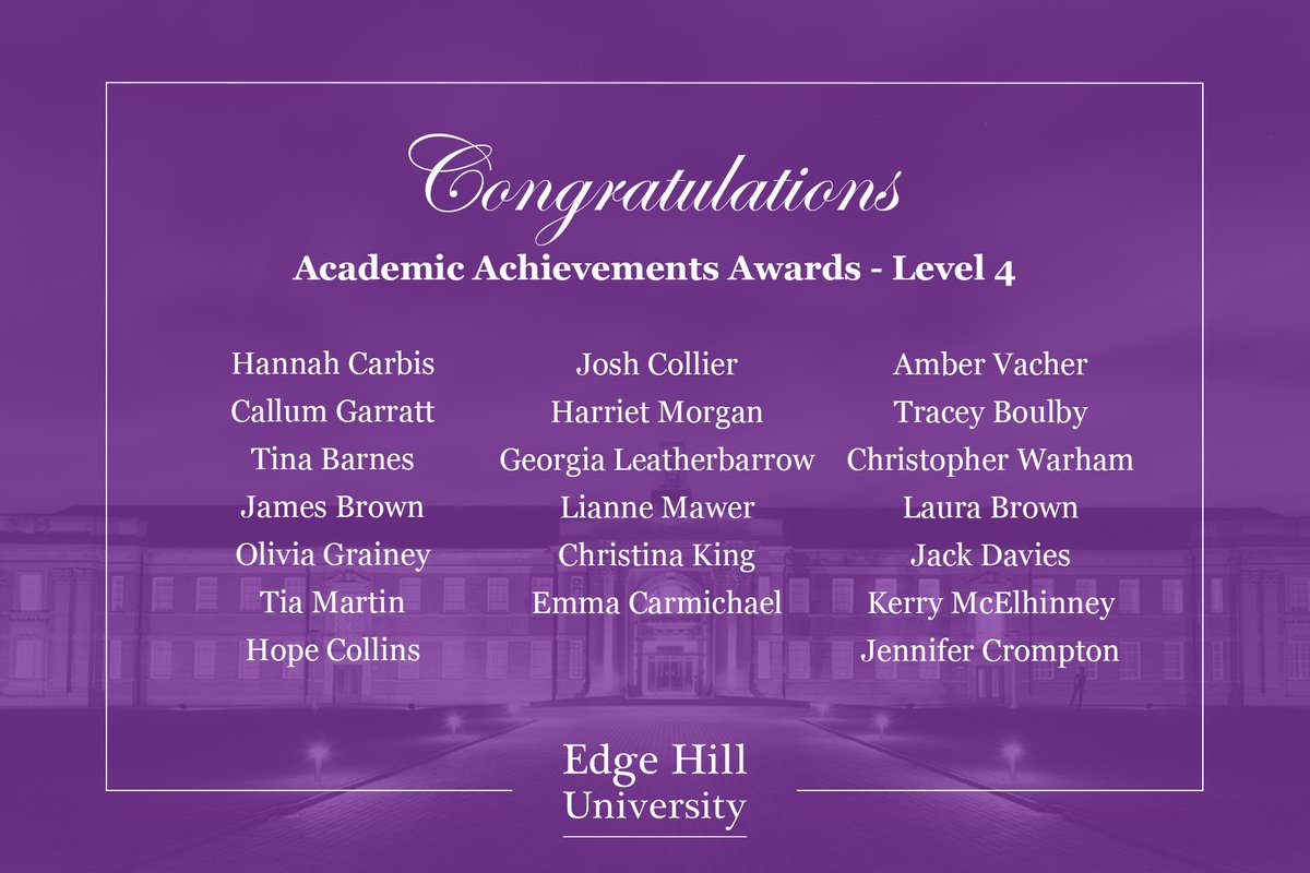 edgehill's tweet photo. A huge congratulations to the huge number of Academic Achievement Award winners🤩 https://t.co/7LP4q46b46