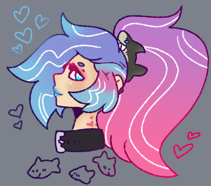 WhipcreamRabbit's tweet photo. Cotton Candy Lesbian with a Chainsaw my beloved
Her name is Anna and she's just your typical crazy ex :)
🦈🦈🦈
#ArtistOnTwitter https://t.co/sX9Befmlhi