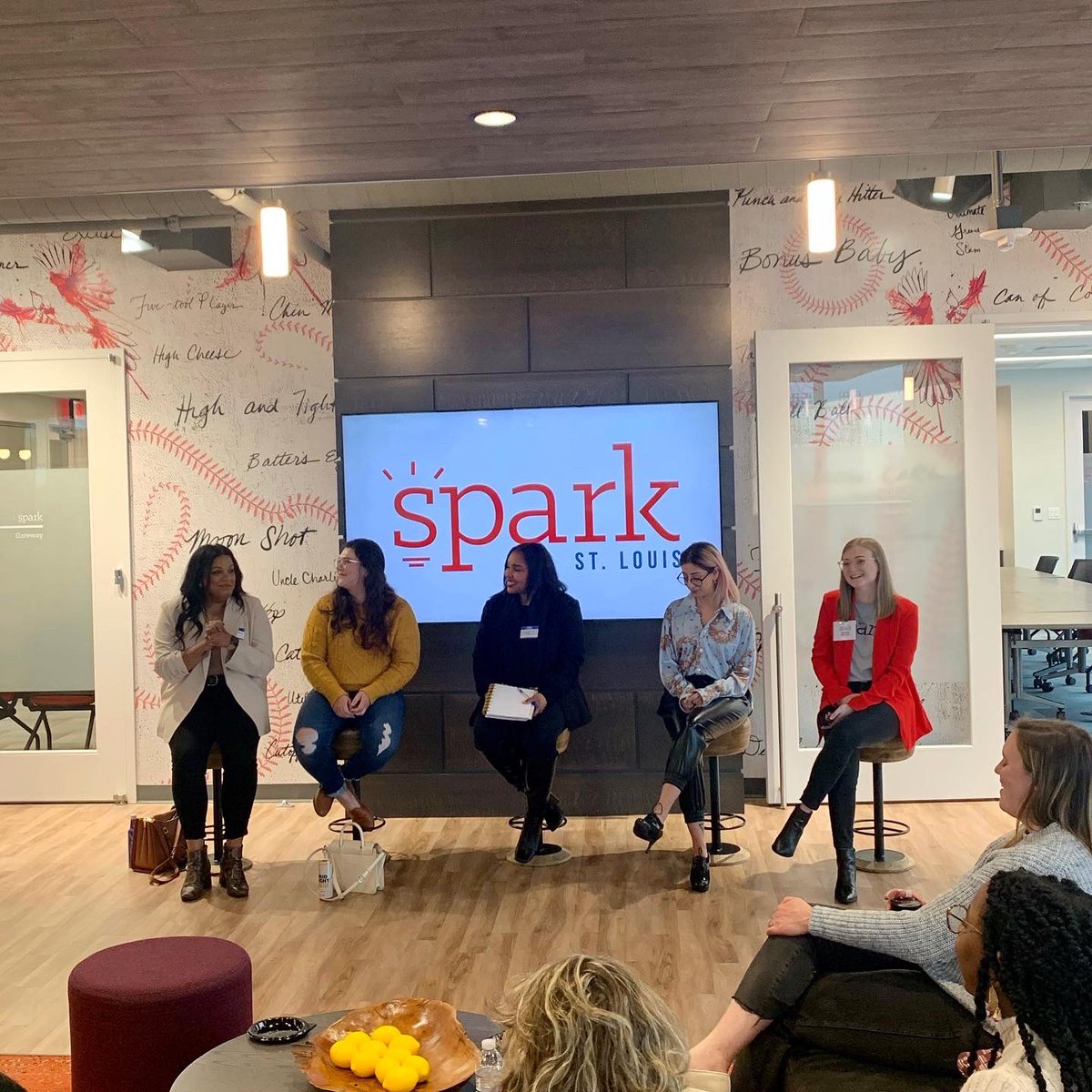sparkstlouis's tweet image. One of the best nights we have had at #SparkSTL in a while! Thanks again to Britani Beasley, Erica Cole, b. Marcell Williams, and Mihika Nagpal for sitting on the panel and to all of our awesome attendees who made the conversation so engaging! #WomensHistoryMonth