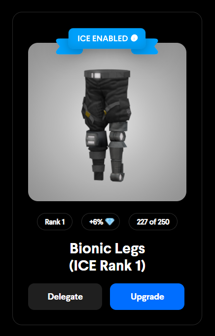Mikeyzee22's tweet photo. Glad to have minted another #ICEPoker wearable! Thank you to @DecentralGames for best #P2E experience out! 💎💎💎

Who's looking for a delegation!!??

1) Follow me and @DecentralGames 

2) Like and retweet this post 

3) Drop your ETH address in the comments

💎🥶🧊💎 https://t.co/Bzu5KakahW