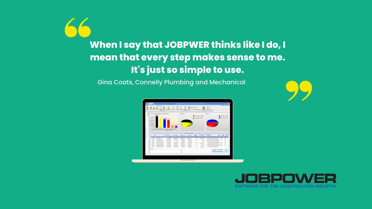 JOBPOWER is reliable and responsive, says Gina Coats of Connelly Plumbing and Connelly Mechanical. 

jobpow.com/blog/project-m…
