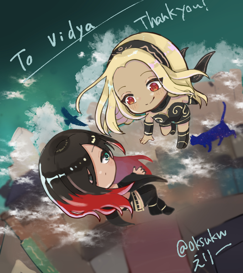 IPlayVidya_'s tweet photo. Kat &amp; Raven from Gravity Rush 💛❤️

Art by @oksukww 
ありがとうございます！

#GravityRush #GravityDaze https://t.co/noDRrchFrb