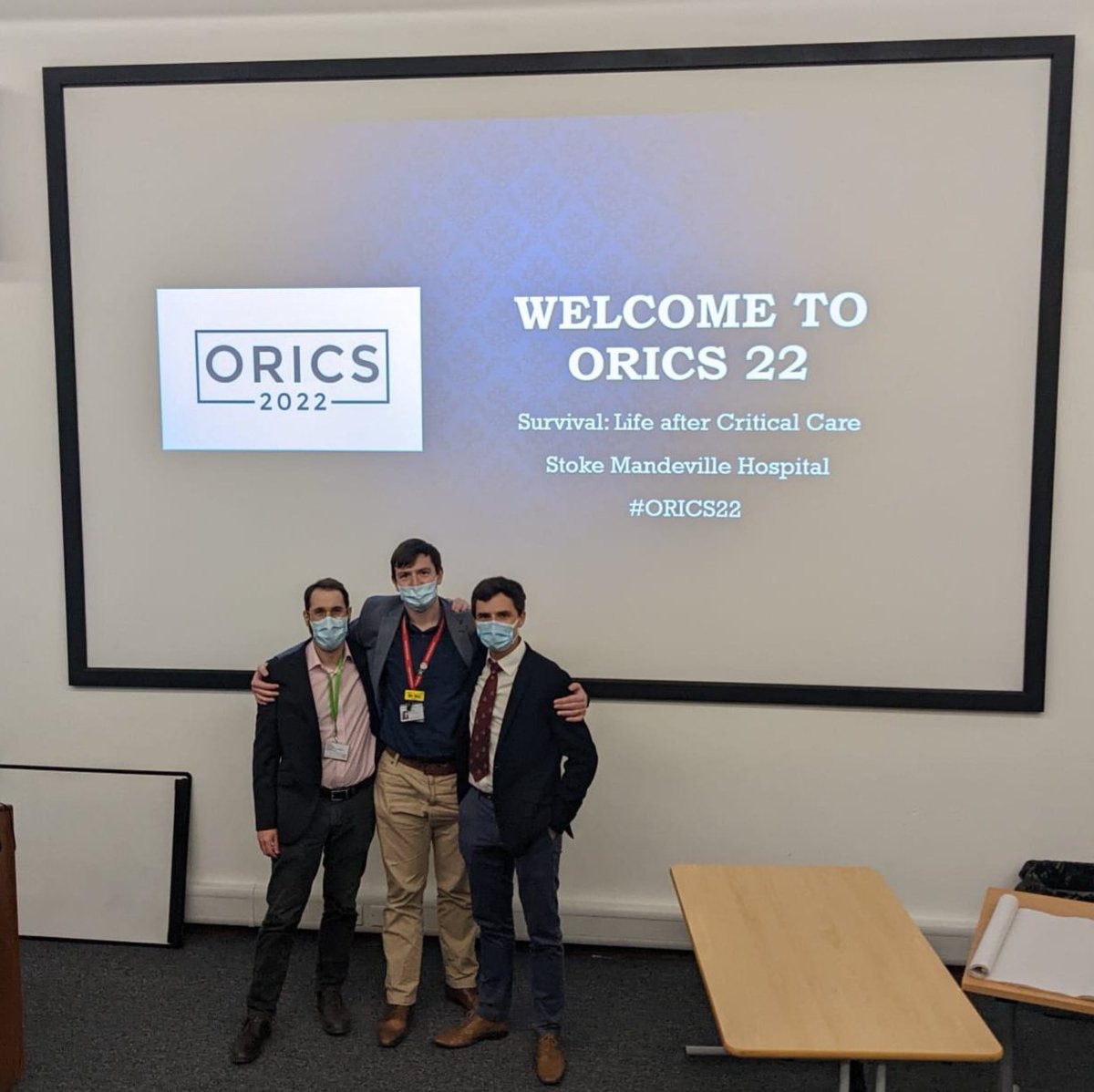 BHTCriticalCare's tweet photo. Today's organisers of #ORICS22 @BucksHealthcare A fantastic programme put together. @ifor_capel @JAPwinchester & Eduardo Osorio. Well done to the team! ๐ https://t.co/VERva084BT