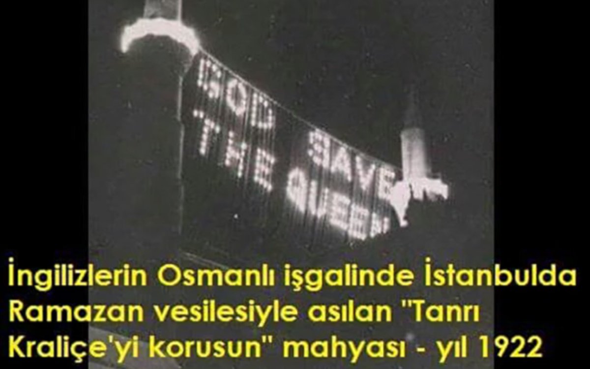 Ezanlar
Vahdettinin  anahtarını elleriyle teslim ettiği İstanbulun İngilizlerce işgal edildiği dönemde sustu.
Bayraklar da o dönemde indi.
Sıkışınca birileri çıkıp demez mi?
Ezan Susmaz Bayrak İnmez..
Utanmadan arlanmadan.