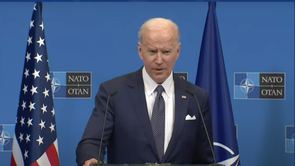 ANI's tweet photo. I think that China understands that its economic future is much more closely tied to the West than it is to Russia. I’m hopeful that he (Chinese President Xi Jinping) does not get engaged, US President Joe Biden said while responding to a question to the press in Brussels https://t.co/MPN9R2bfrW