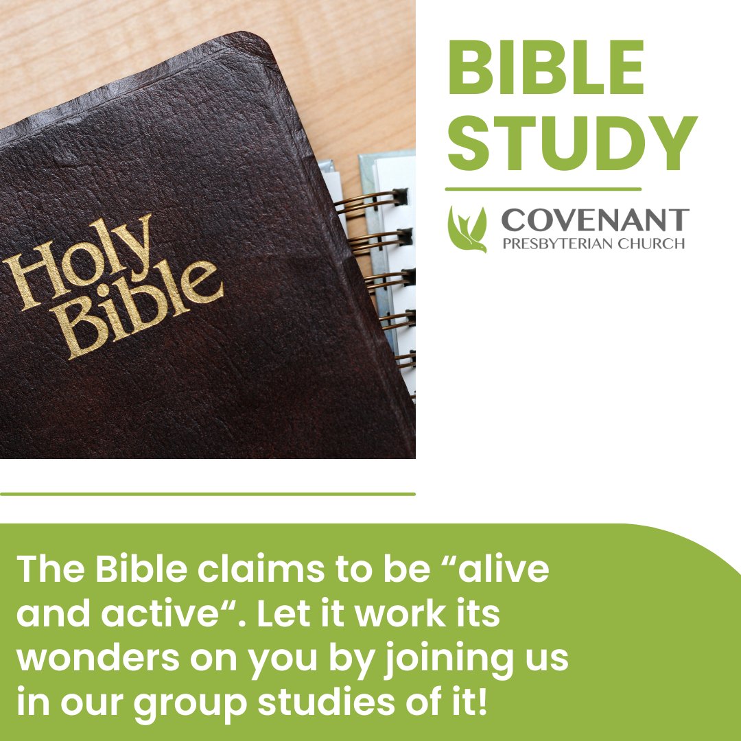 Don't miss out and join us for Bible Study today!
#covenantlb #biblestudy #virtualstudy