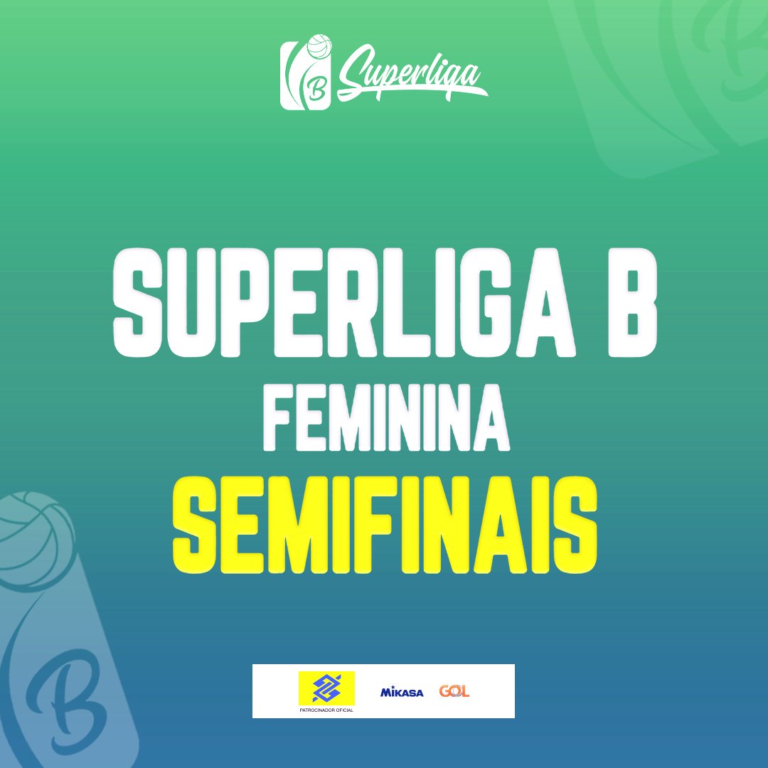 Chegamos às semifinais da #SuperligaB feminina! 🤩

⬇️ Confira a seguir as informações dos confrontos.