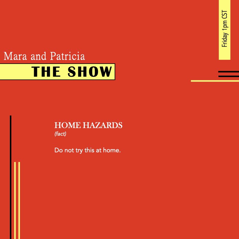 MPtheshow's tweet image. Do you have hazards at home, or are you the hazard? Leave your comments and join tomorrow live broadcast ⬇️

#Twitter #besttalks #maraandpatriciatheshow #dangerous #FUNFACT