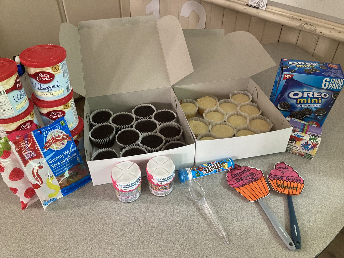 Allisonw23's tweet photo. Persuasive and descriptive writing but make it fun! Challenge: persuade me to choose your cupcake as my favourite @FIecoleCentral https://t.co/kIbCIW3DsM