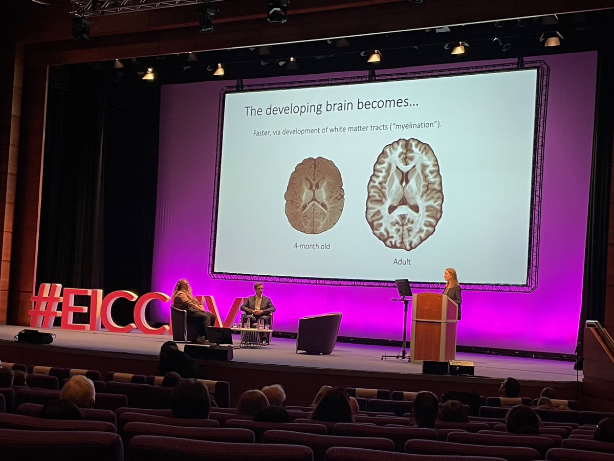eicc's tweet photo. Our second speaker on stage this evening at #EICCLive #BeautifulBrain is @hil_richardson of @EdinburghUni who discusses brain development throughout childhood. https://t.co/PfAKSXmZDl