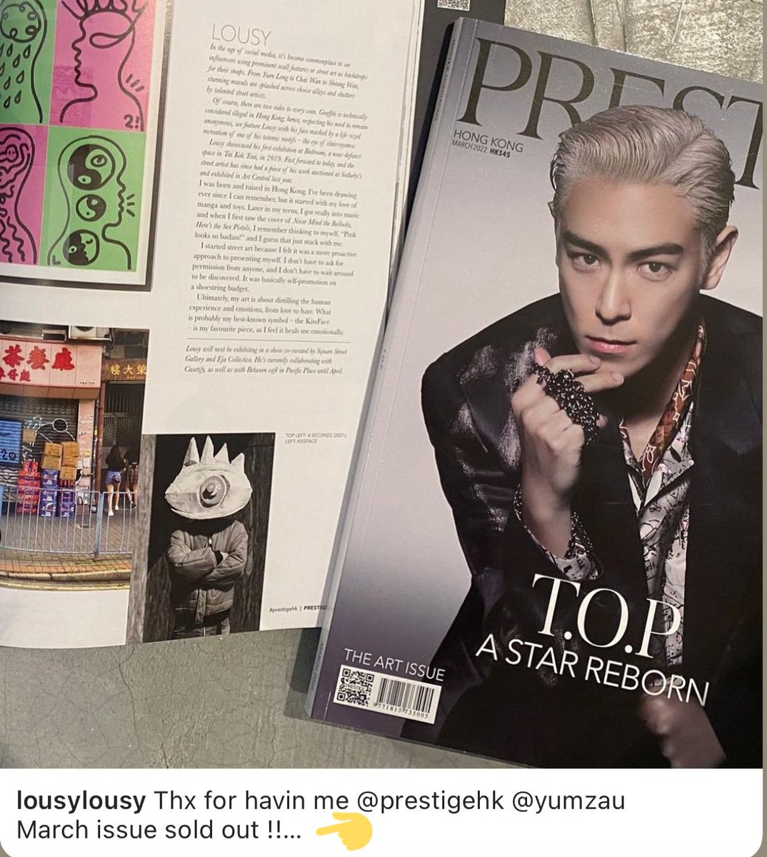 QueenTOPam's tweet image. March issue sold out 👀
#TOPISBACK
#CHOISEUNGHYUN 
#TTTOP #BIGBANG