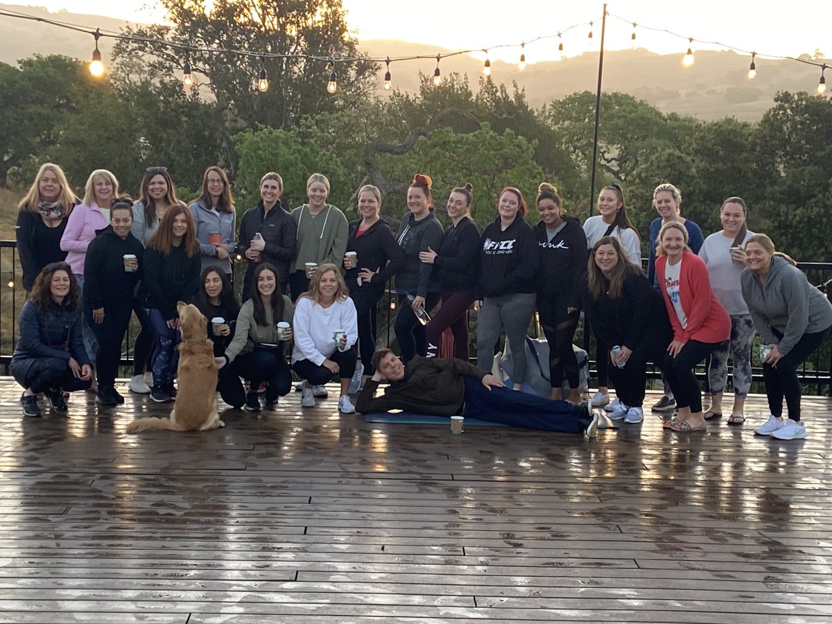 Morning Yoga in the vineyard #multifamilysms #multifamily ⁦<a href="/Zumper/">Zumper</a>⁩