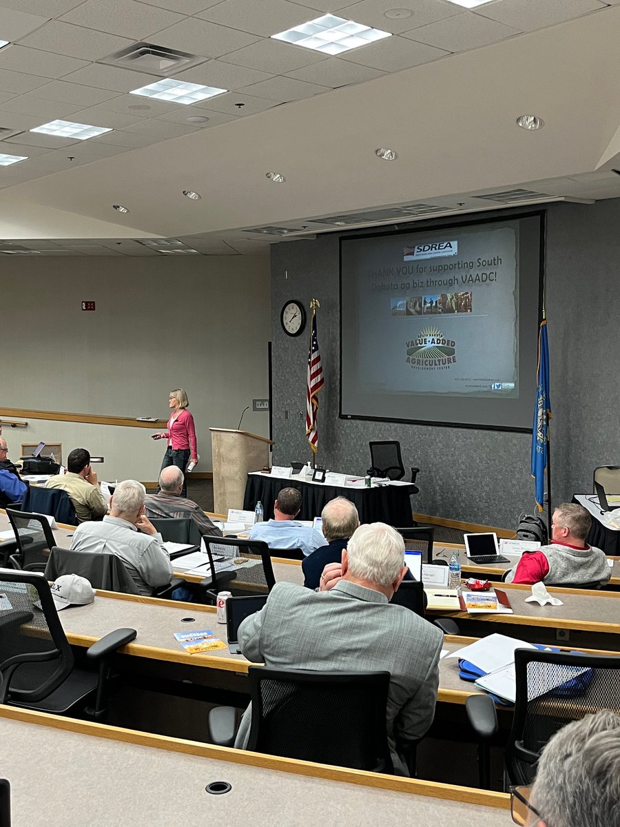 SDCoopPower's tweet photo. Great hearing from Cheri Rath with @sdvalueadded at our board meeting this afternoon. Lots of exciting developments on the horizon. Looking forward to continuing our support of South Dakota agriculture with VAADC! #SDPower https://t.co/WC0wycNuFS