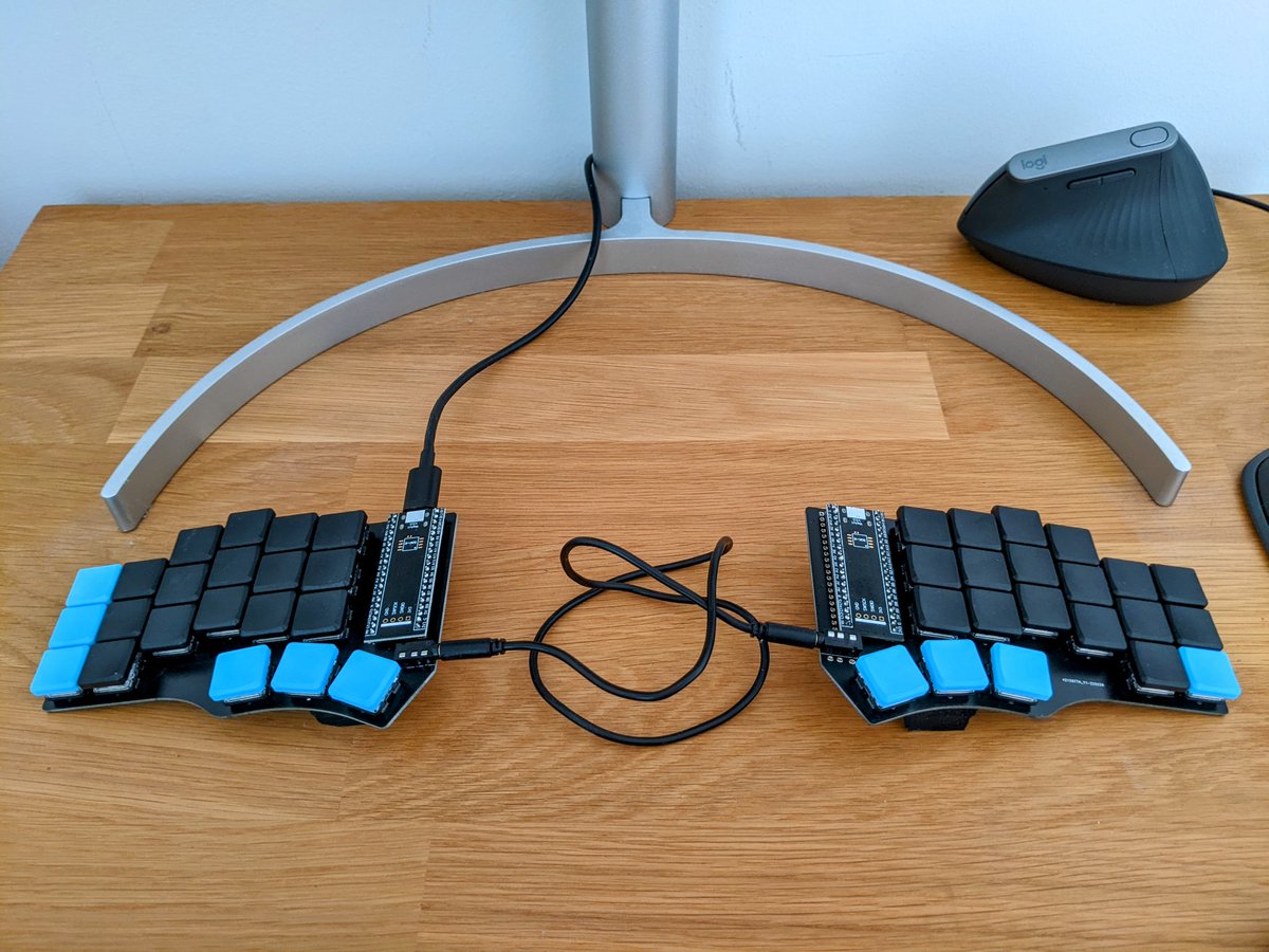 Went ahead and soldered myself a weird keyboard